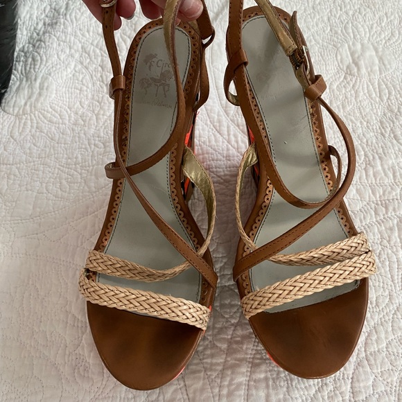 Circus by Sam Edelman women platforms, high sandals. Brown and orange - Picture 2 of 5